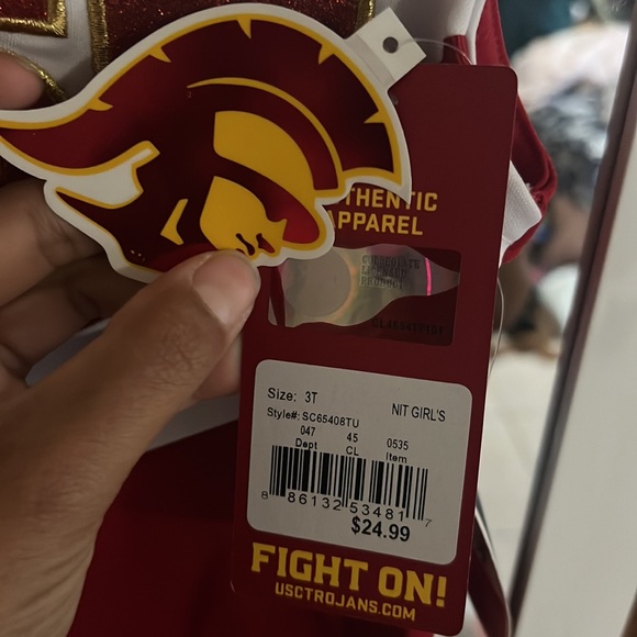 USC toddler Cheer Top - Picture 2 of 2